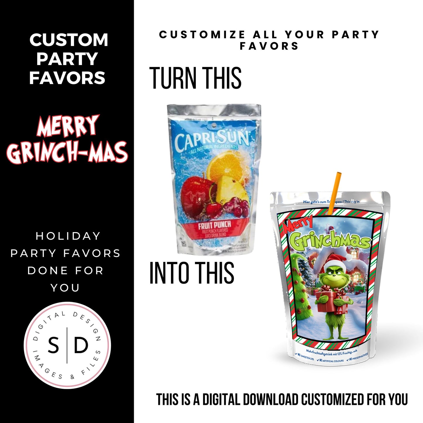 Merry Grinch-mas Party Favor Bundle