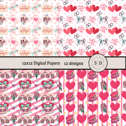 Valentines Lover Vol 3 Love You To Death Seamless Digital Papers