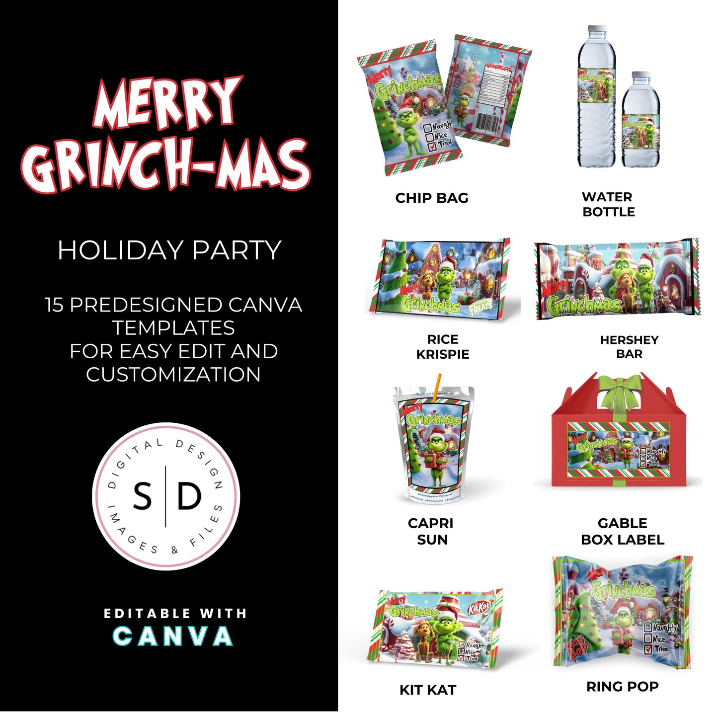 Merry Grinch-mas Party Favor Bundle