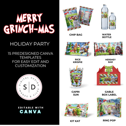 Merry Grinch-mas Party Favor Bundle