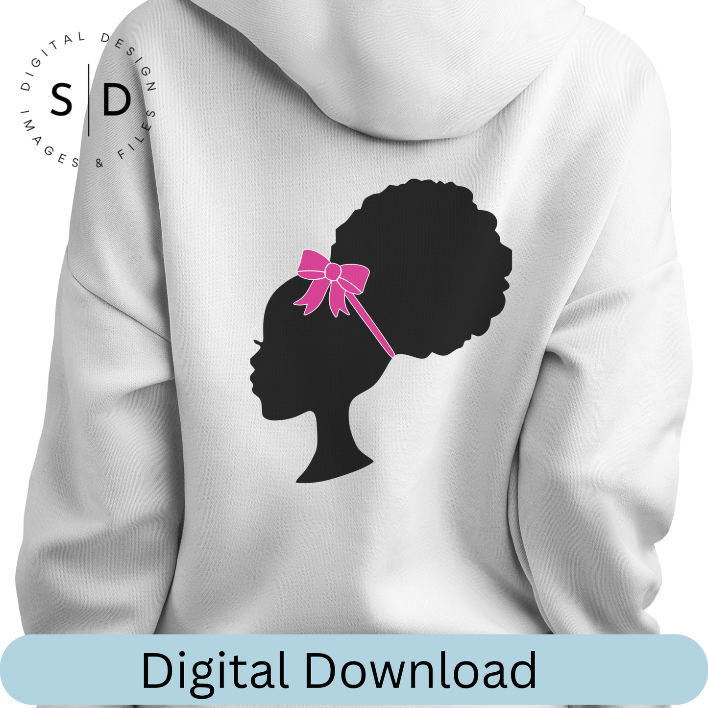 Afro Puff Barbie Doll SVG