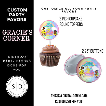 Gracie's Corner Birthday Party Favors DFY