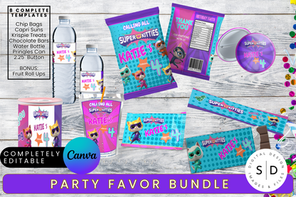 Super Kitties Birthday Party Pack