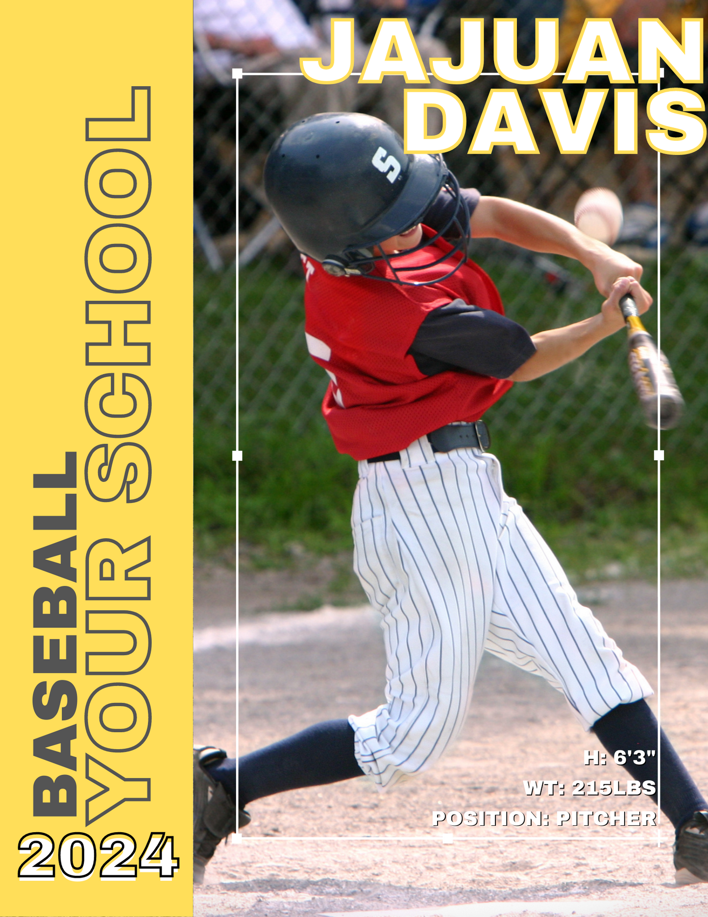 Baseball Player Trading Card Templates Bundle