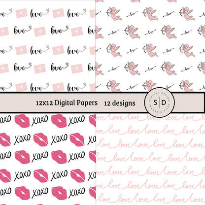 Valentines Lover Vol 1 Seamless Digital Papers