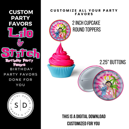 Lilo & Stitch Birthday Party DFY Favor Bundle