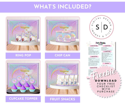 Magical Unicorn Complete Birthday Party Pack