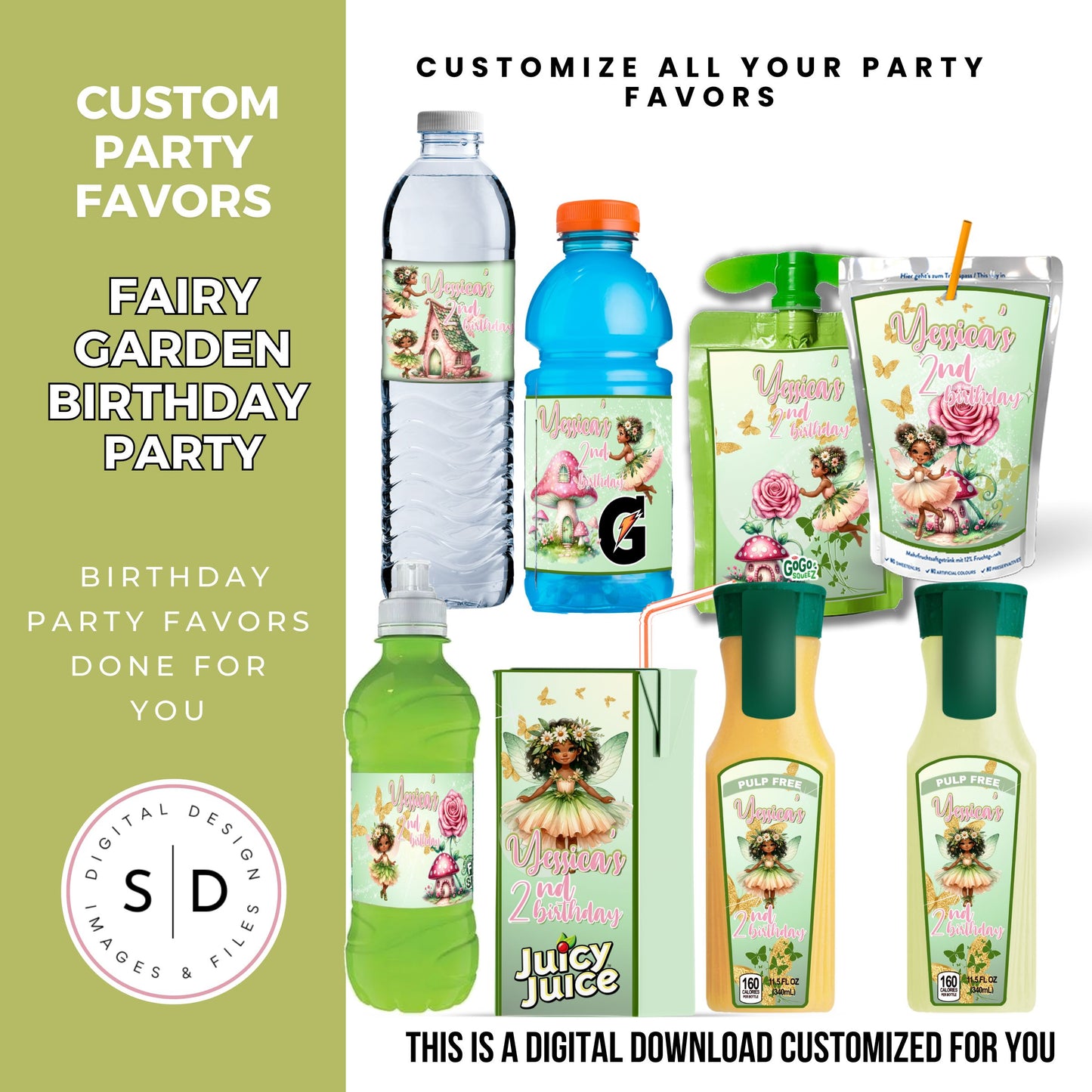 Fairy Garden Birthday Party Favors DFY