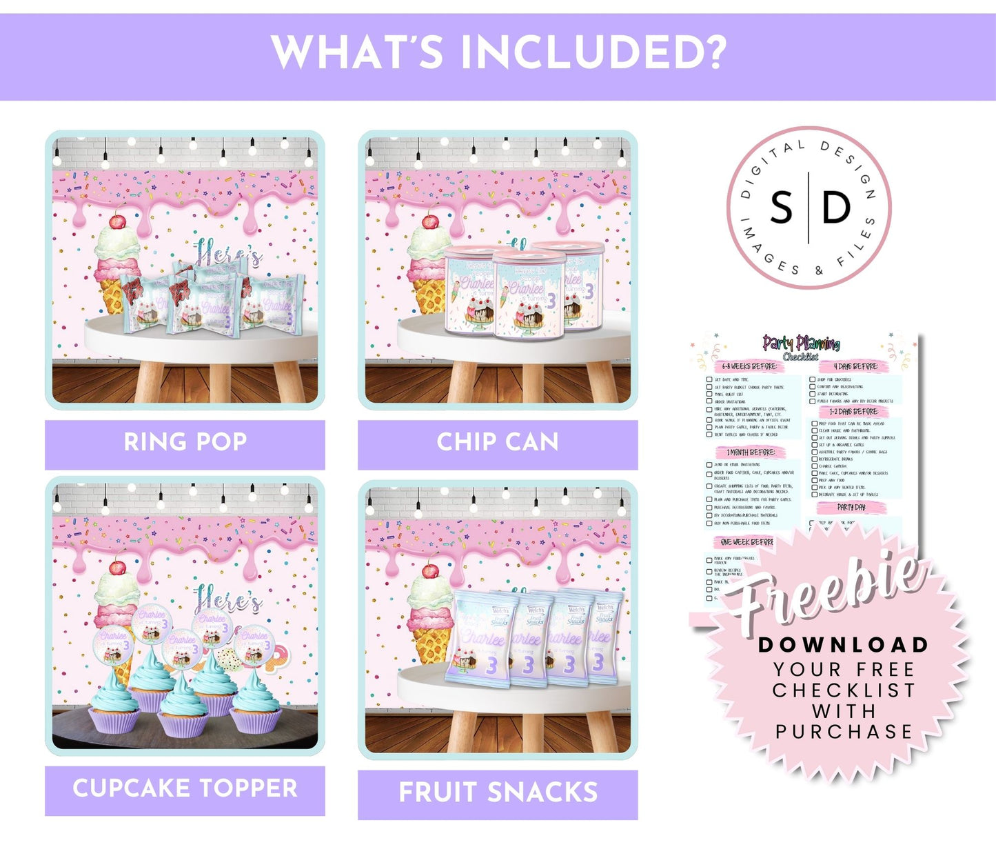 Here's the Scoop Complete Birthday Party Pack