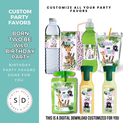 Born Two Be Wild Jungle Safari Birthday Party Favors DFY
