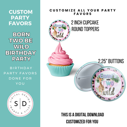 Born Two Be Wild Jungle Safari Birthday Party Favors DFY