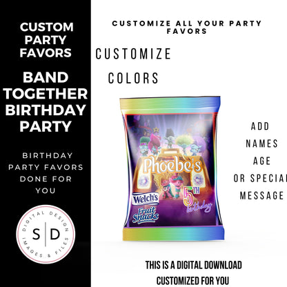 Band Together Birthday Party Favors DFY