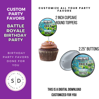 Fortnite Battle Royale Birthday Party Favors DFY