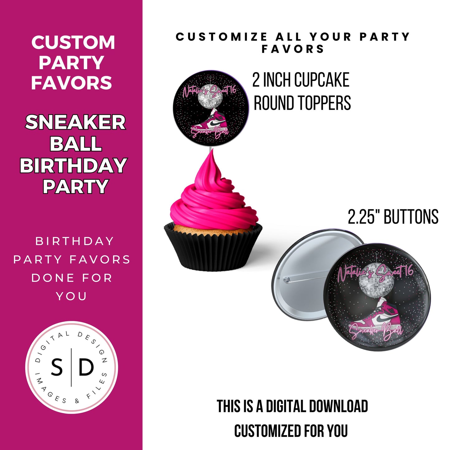 Sneaker Ball Birthday Party Favors DFY