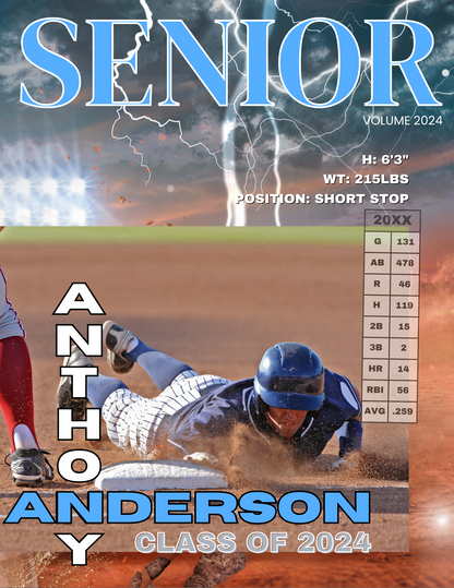 Baseball Player Trading Card Templates Bundle