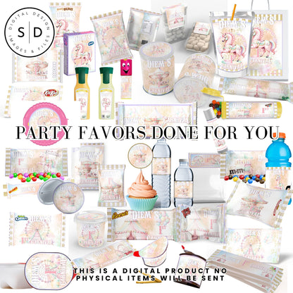 Pastel Carnival Birthday Party DFY Favor Bundle