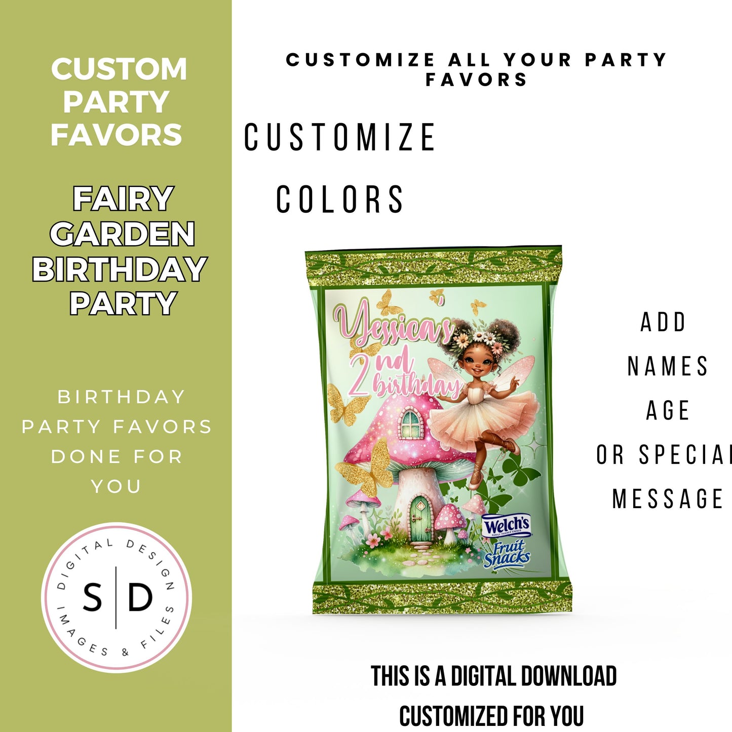 Fairy Garden Birthday Party Favors DFY