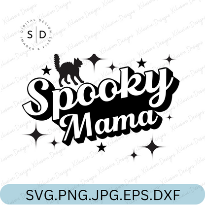 Spooky Mama Retro SVG Design