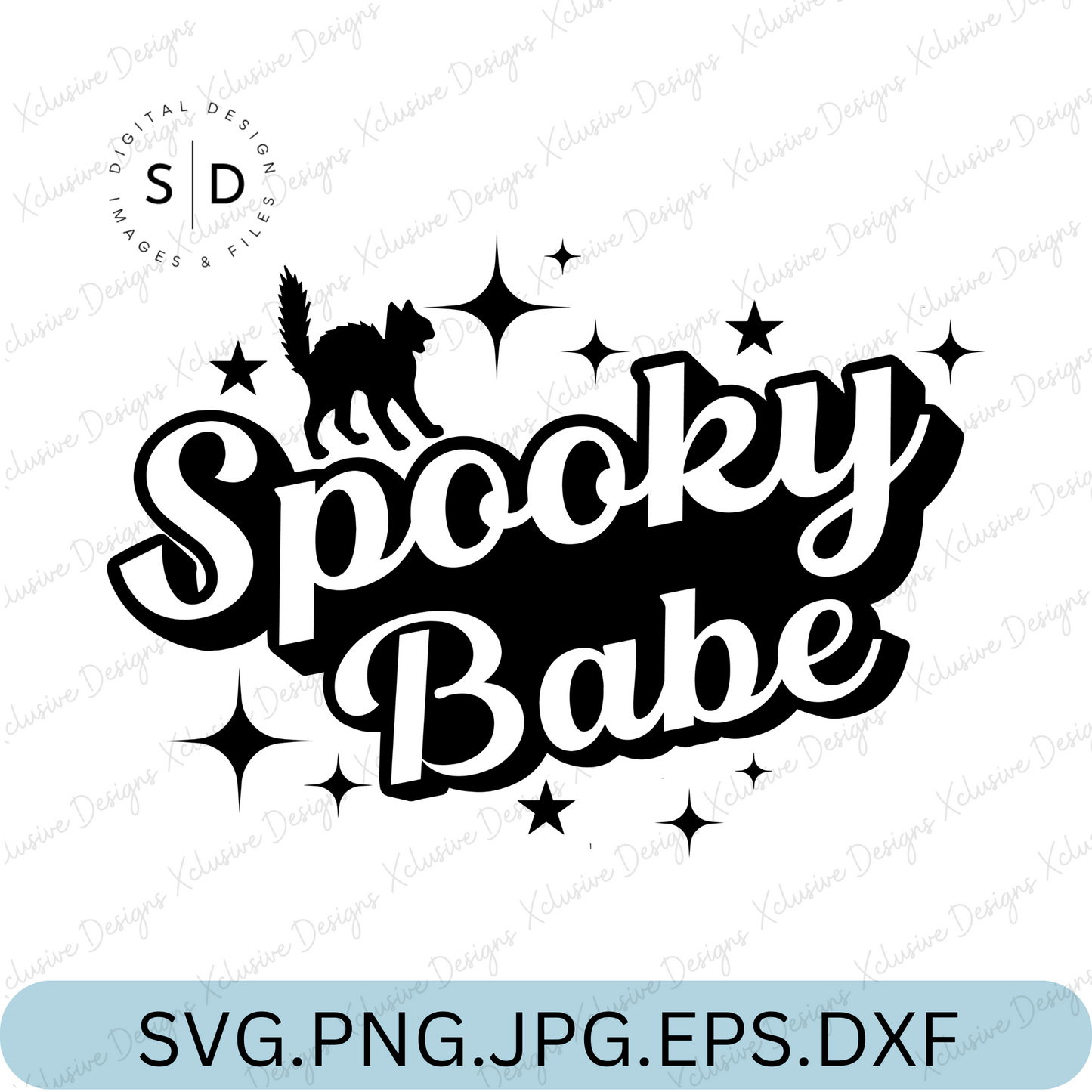Spooky Babe Retro SVG Design