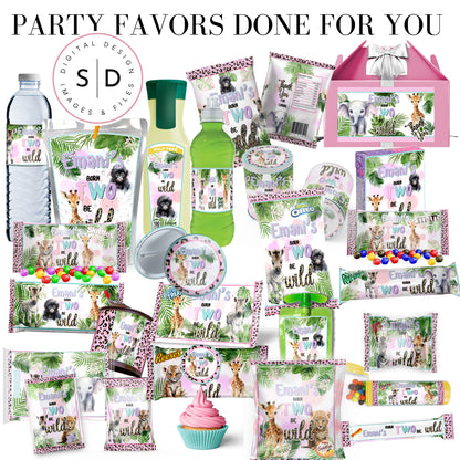 Born Two Be Wild Jungle Safari Birthday Party Favors DFY