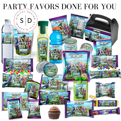 Fortnite Battle Royale Birthday Party Favors DFY