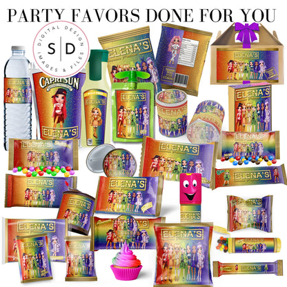 Rainbow High Birthday Party Favors DFY