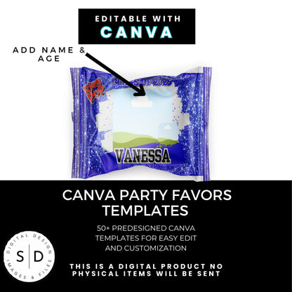 Congrats Class of 2025 – Blue & Silver Graduation Party Favor Bundle