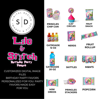 Lilo & Stitch Birthday Party DFY Favor Bundle