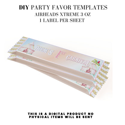 Pastel Carnival Birthday Party DFY Favor Bundle