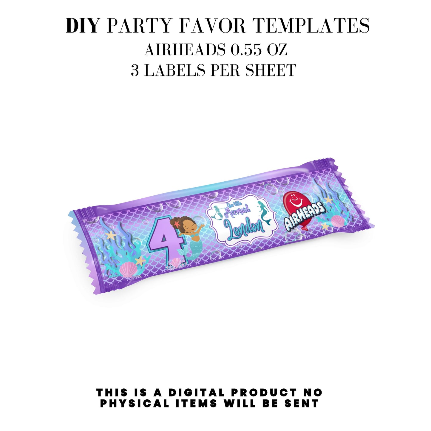 Our Little Mermaid Birthday Party Favors DFY