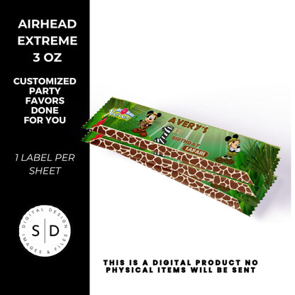 Mouse Safari Birthday Party Favors DFY