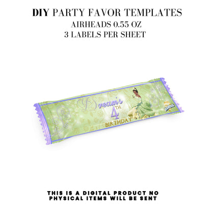 Princess Tiana Printable Favor Designs DFY