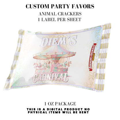 Pastel Carnival Birthday Party DFY Favor Bundle