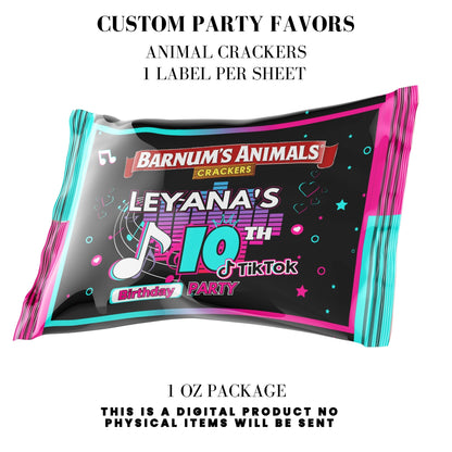 Tik Tok Social Media Party Printable Favor Designs DFY