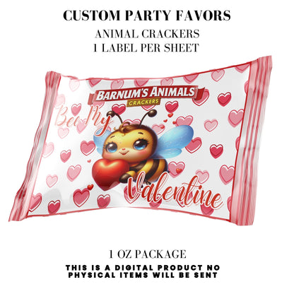 Bee My Valentine Party Favors Templates Bundle