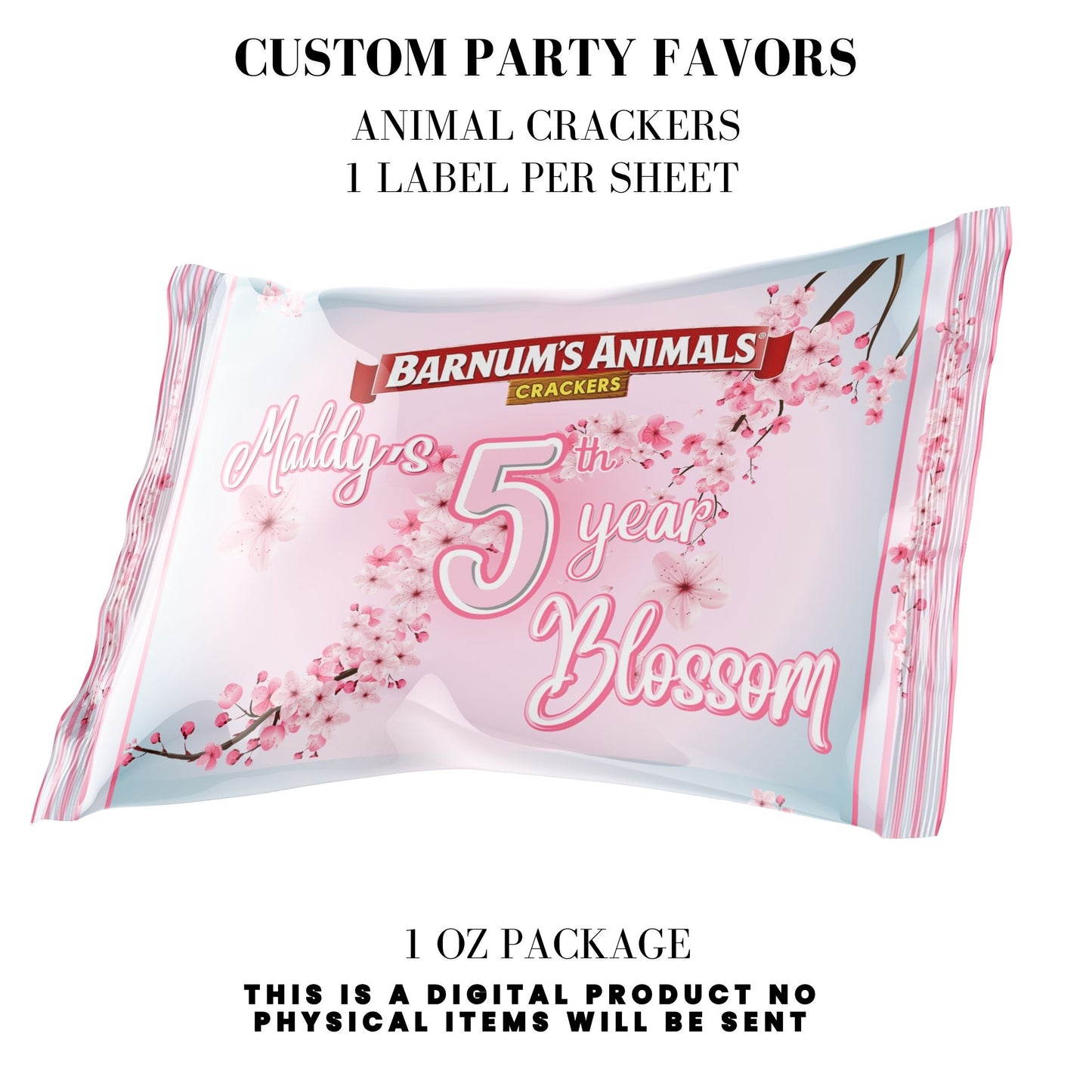 Cherry Blossom Party Printable Favor Designs DFY