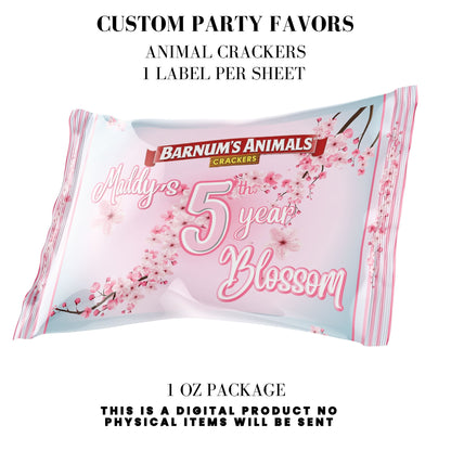 Cherry Blossom Party Printable Favor Designs DFY