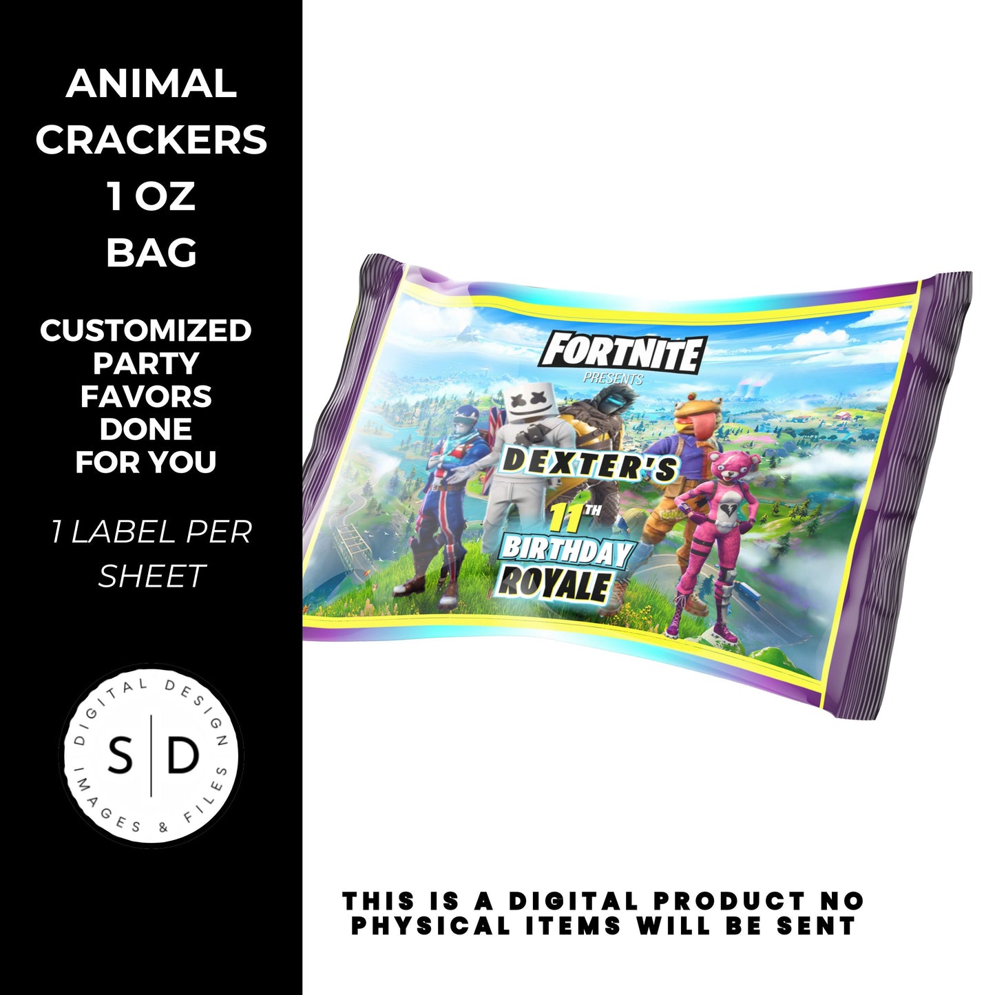 Fortnite Battle Royale Birthday Party Favors DFY