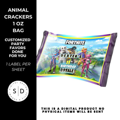 Fortnite Battle Royale Birthday Party Favors DFY