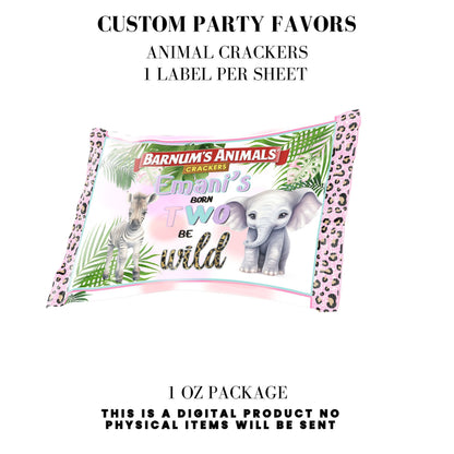Born Two Be Wild Jungle Safari Birthday Party Favors DFY