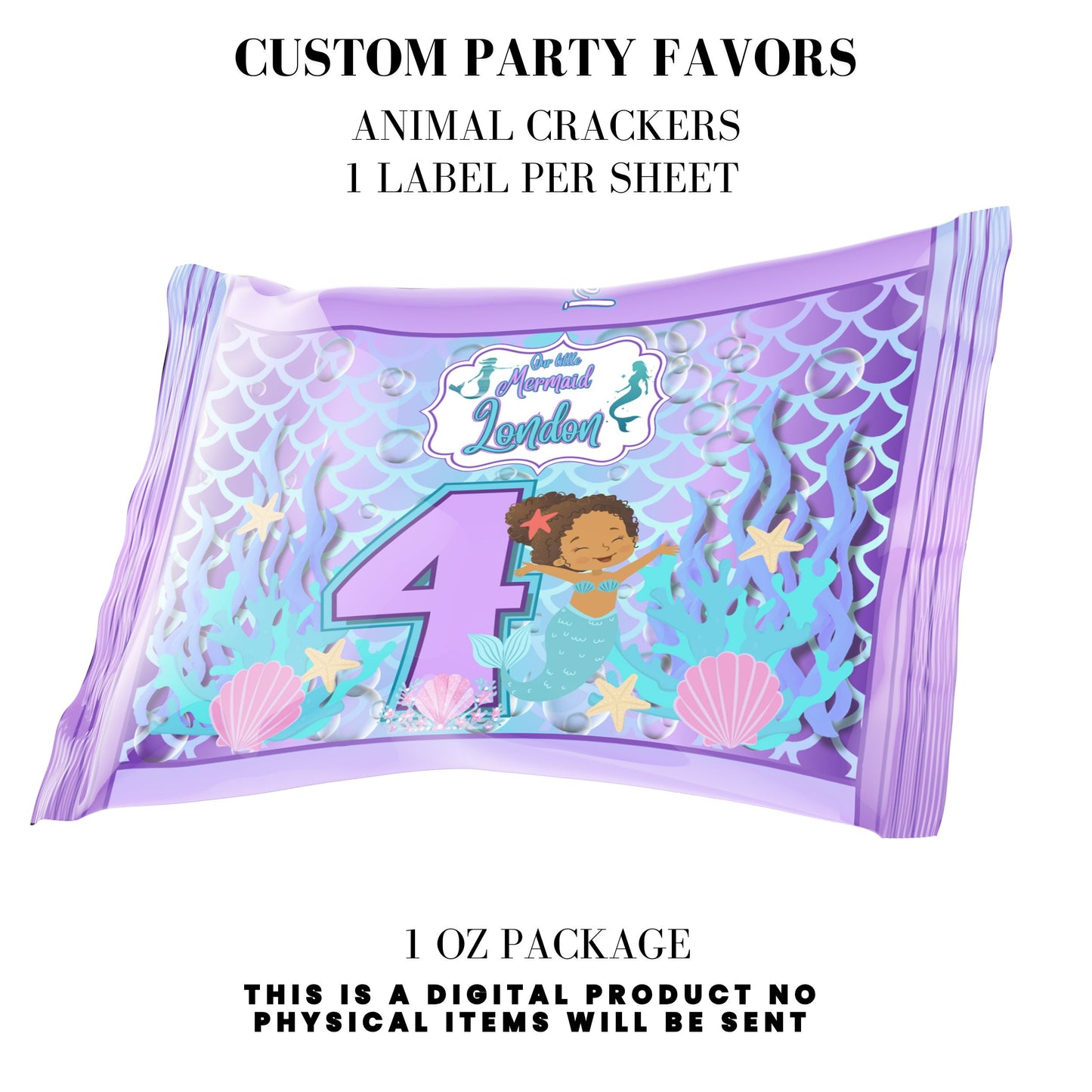 Our Little Mermaid Birthday Party Favors DFY