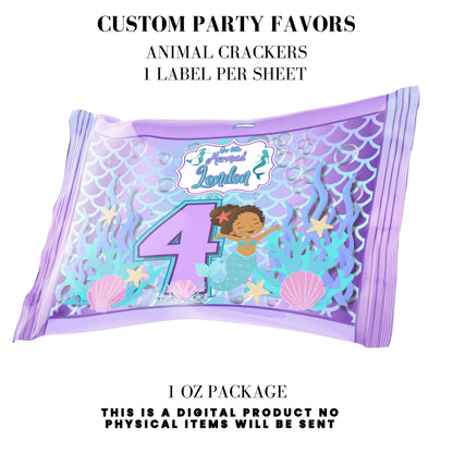 Our Little Mermaid Birthday Party Favors DFY