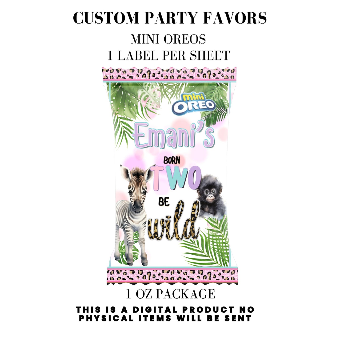 Born Two Be Wild Jungle Safari Birthday Party Favors DFY