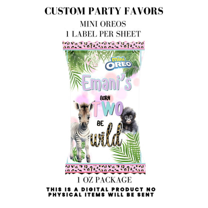 Born Two Be Wild Jungle Safari Birthday Party Favors DFY