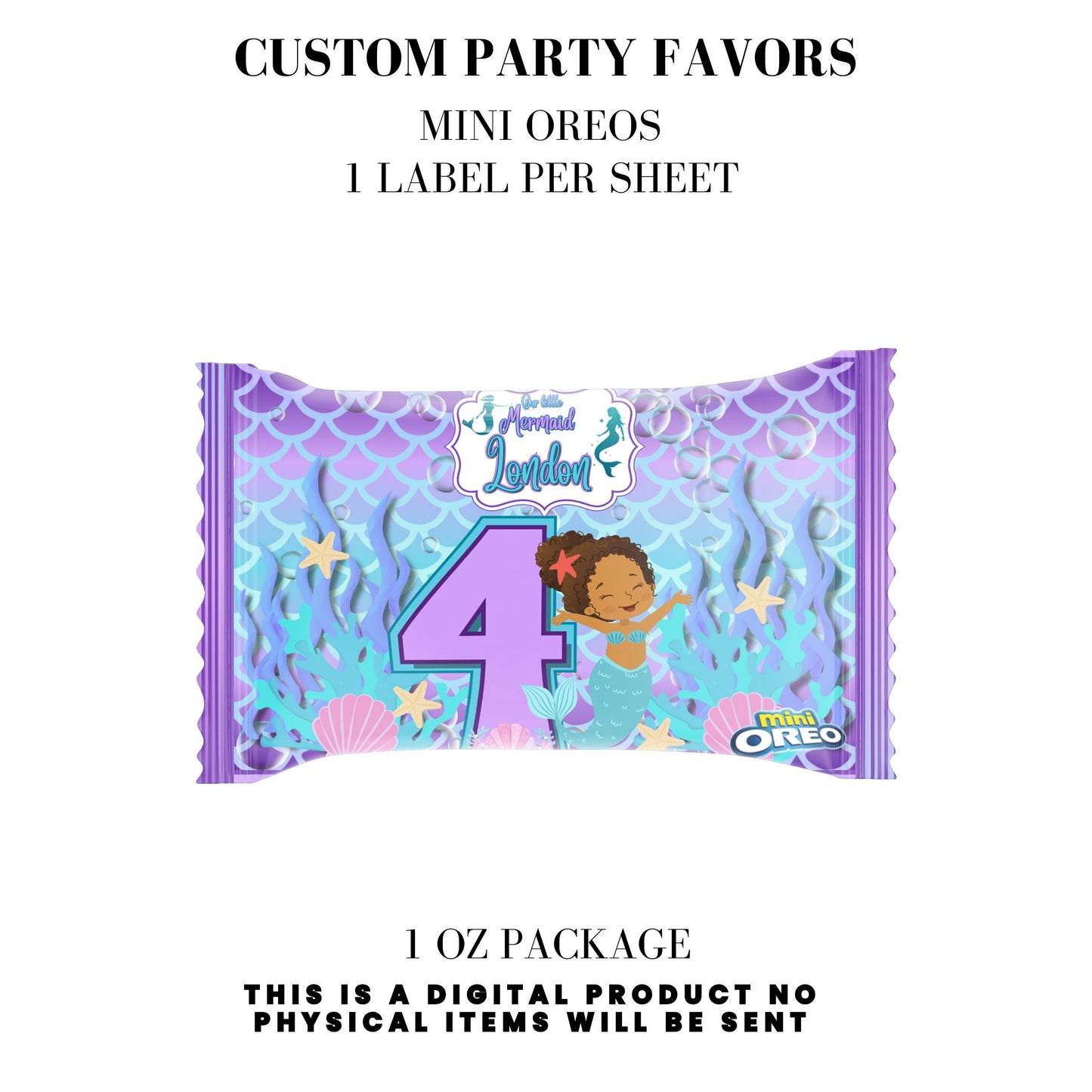 Our Little Mermaid Birthday Party Favors DFY