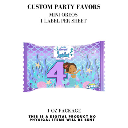 Our Little Mermaid Birthday Party Favors DFY