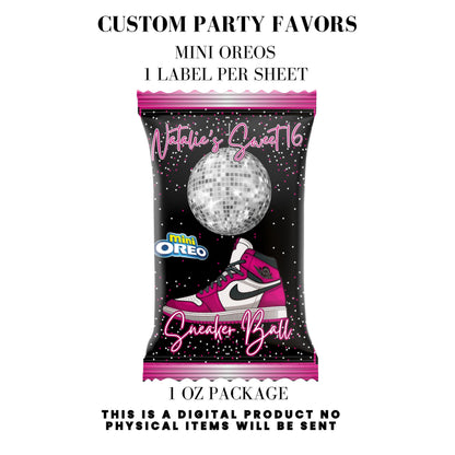 Sneaker Ball Birthday Party Favors DFY