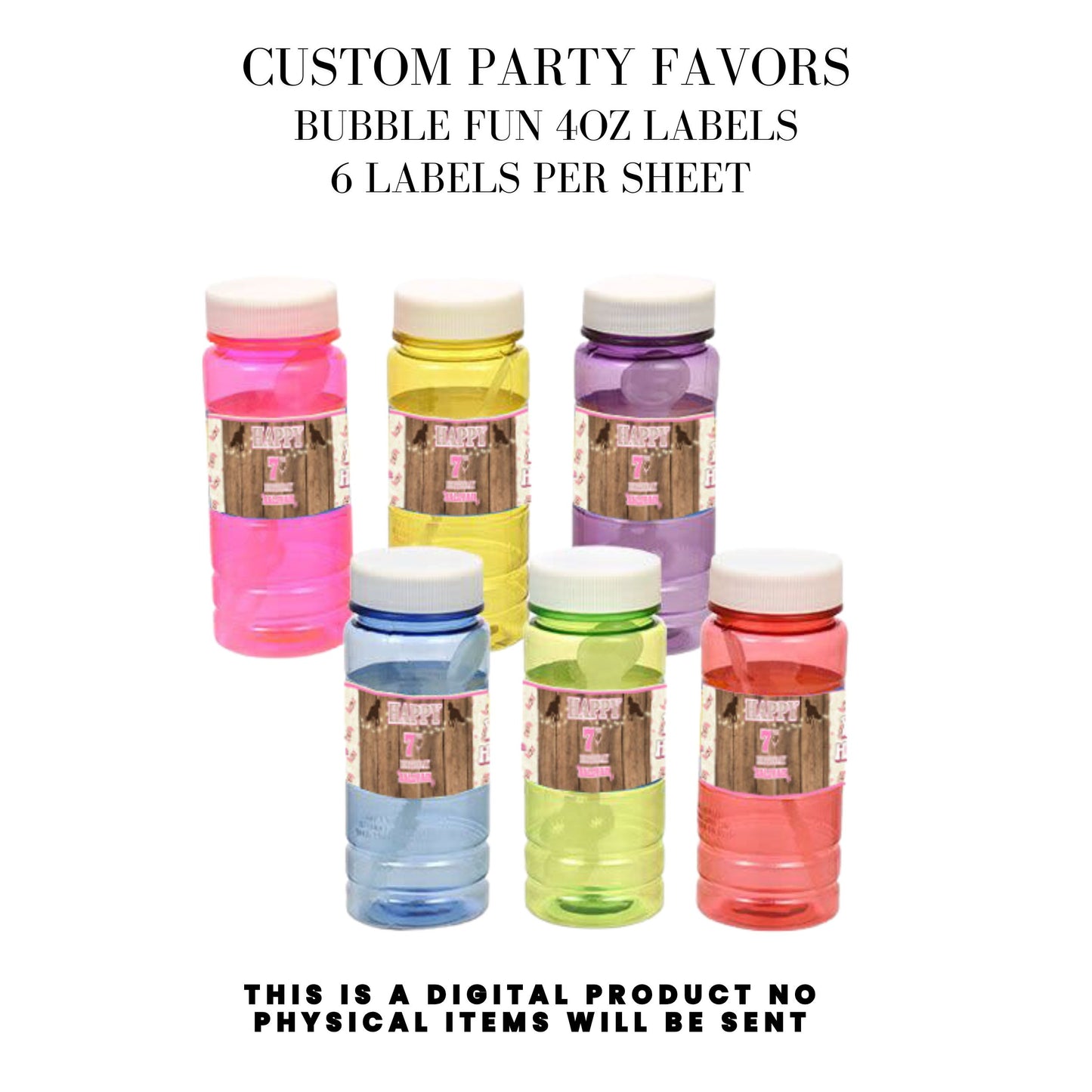 Cowgirl Rodeo Birthday Party Favors DFY