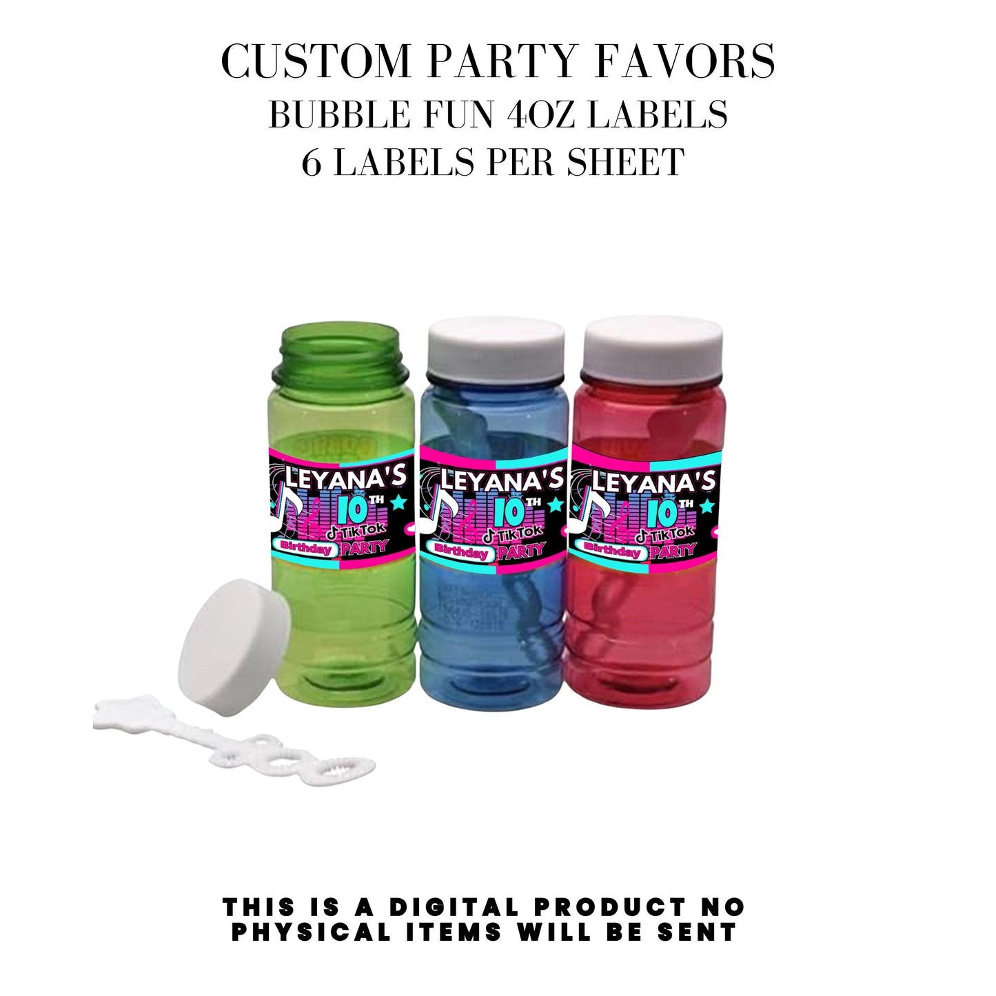 Tik Tok Social Media Party Printable Favor Designs DFY