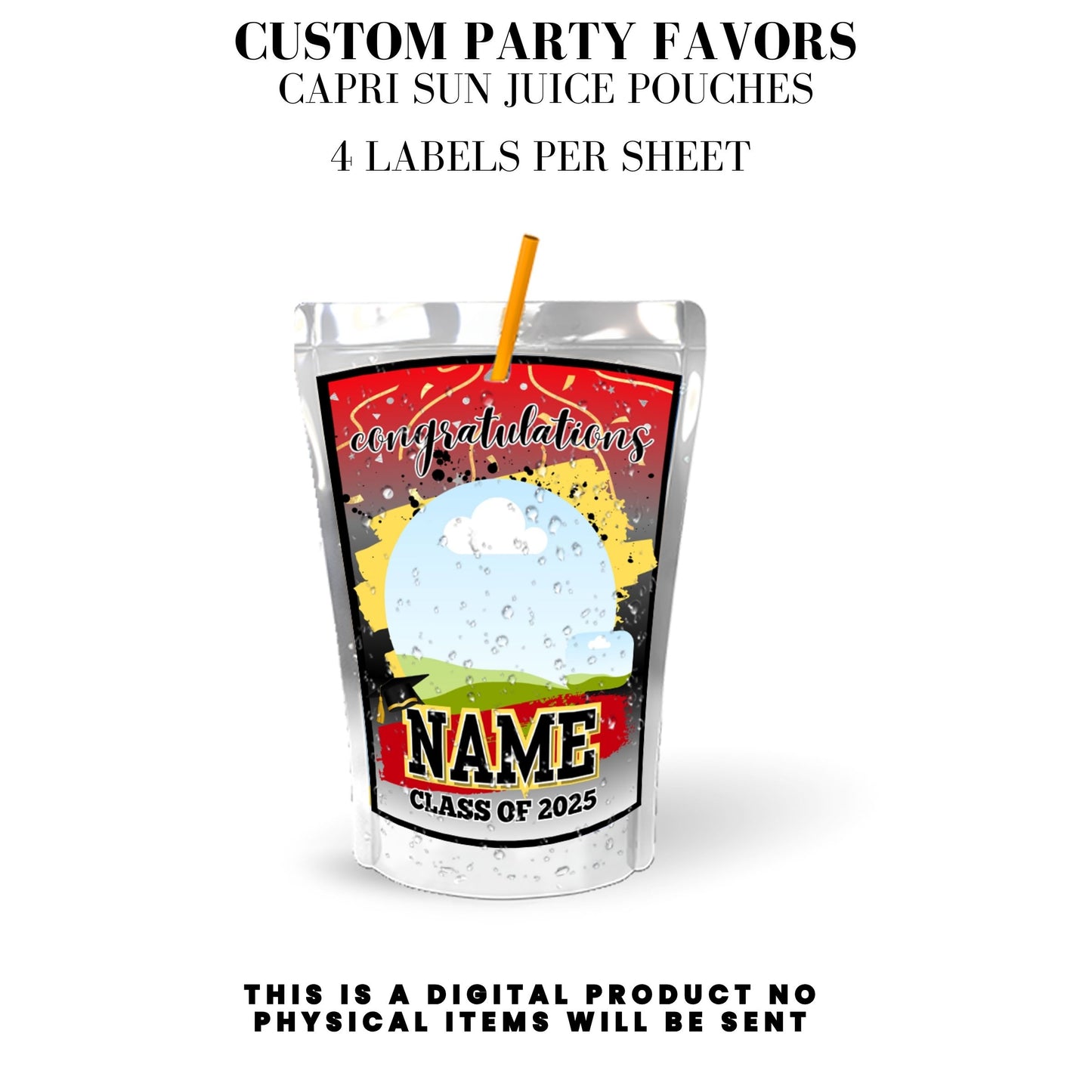 Class of 2025 Graduation Party Favor Canva Template Bundle 🎓✨